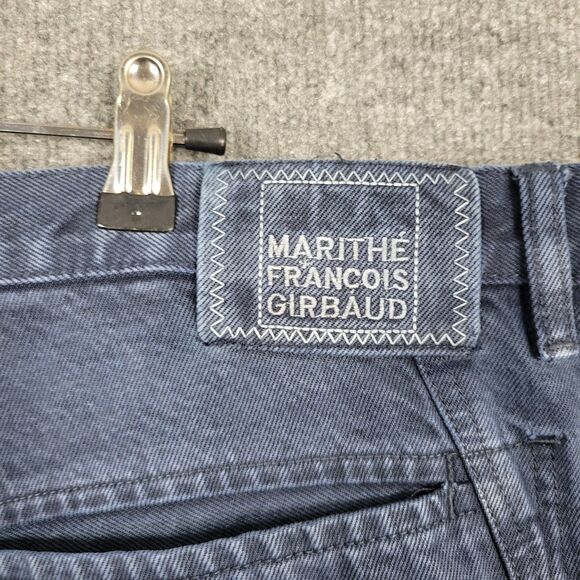MARITHE FRANCOIS GIRBAUD Baggy Double Knee Denim Blue Jeans Big Pockets SIZE 44 - Picture 8 of 15